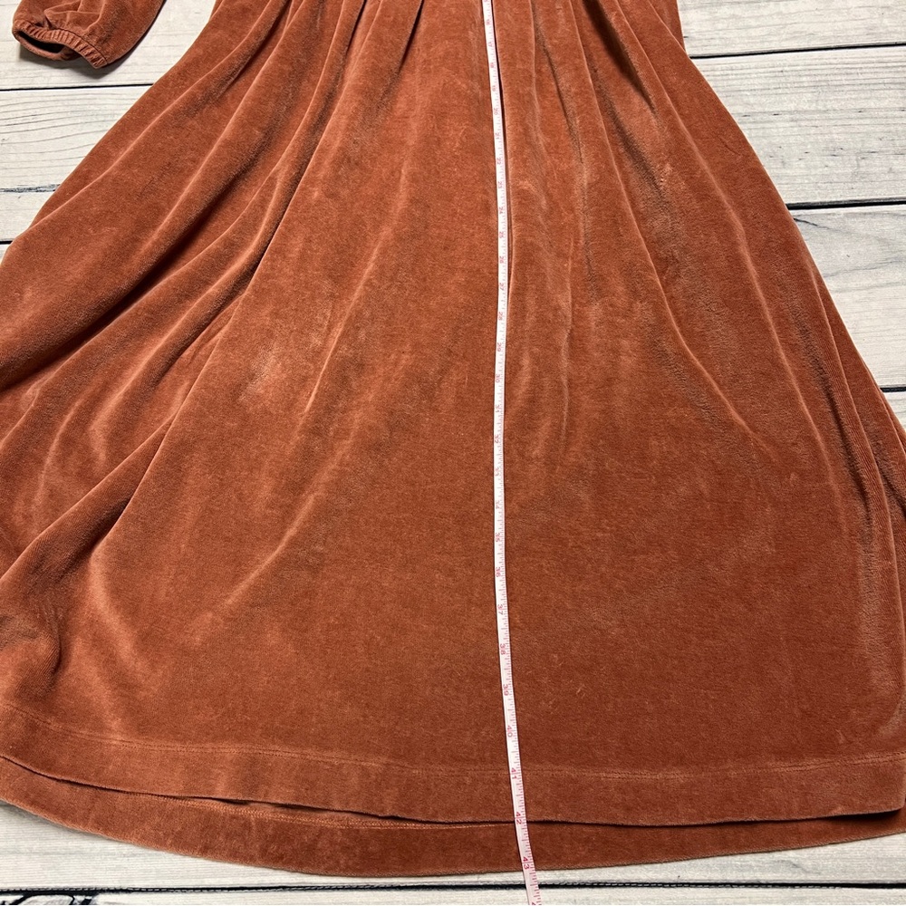 Kate Quinn Velour Gathered Button Pocket Dress M - Picture 11 of 13